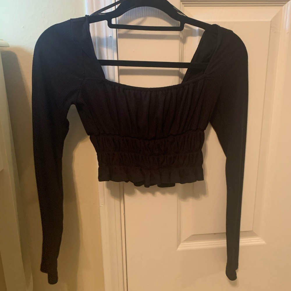 Black crop top